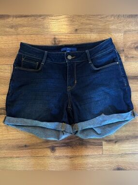 Apt. 9 Dark Blue Denim Rolled-Hem Women's Shorts